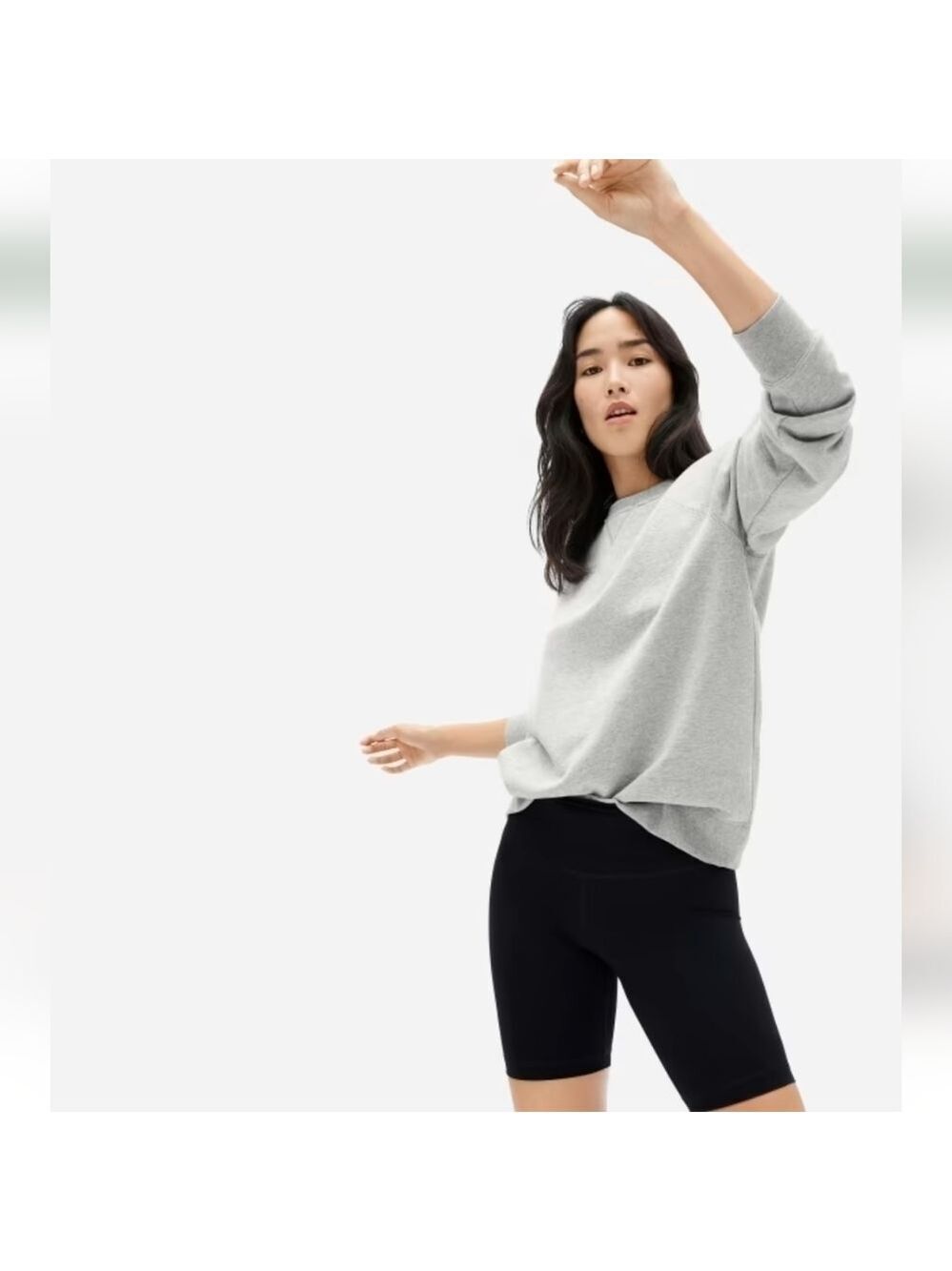 HOST PICK 🎉 NWT Everlane Classic French Terry Crewneck Heather Grey